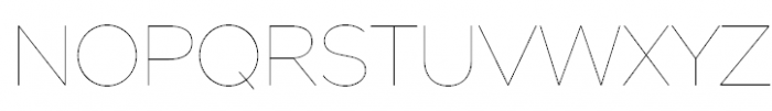 Stem Hairline Font UPPERCASE
