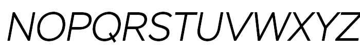 Stem Light Italic Font UPPERCASE