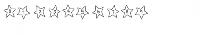 star outline font Font OTHER CHARS