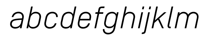 SimplonNorm LightItalic WebXL Font LOWERCASE