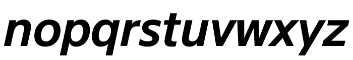 SuisseSign SemiBoldItalic WebXL Font LOWERCASE