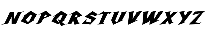Steeltrap-BoldItalic Font UPPERCASE