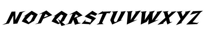 SteeltrapItalic Font UPPERCASE