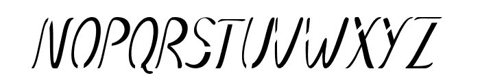 Stellon-CondensedItalic Font UPPERCASE