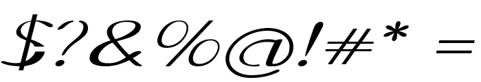 Stellon-ExpandedItalic Font OTHER CHARS