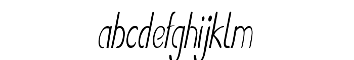 Stellon-ExtracondensedItalic Font LOWERCASE