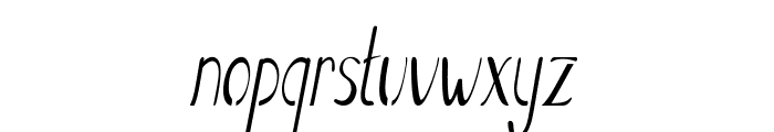 Stellon-ExtracondensedItalic Font LOWERCASE