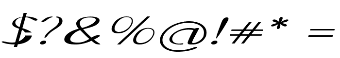 Stellon-ExtraexpandedItalic Font OTHER CHARS