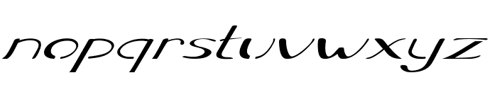 Stellon-ExtraexpandedItalic Font LOWERCASE