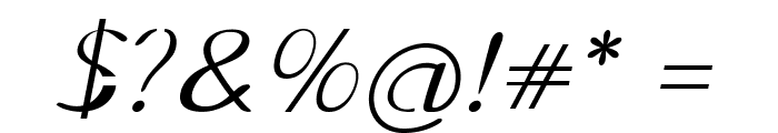 Stellon-Italic Font OTHER CHARS