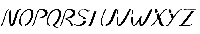 Stellon-Italic Font UPPERCASE
