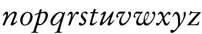 StempelGaramondLTStd-Italic Font LOWERCASE