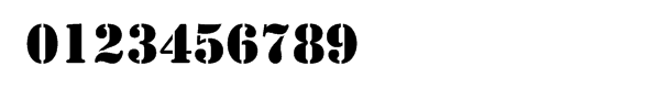 Stencilâ„¢ Cyrillic Regular Sample
