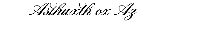 Sterling Script Ligatures Font UPPERCASE