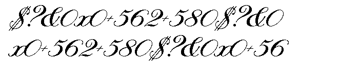 Sterling Script Font OTHER CHARS