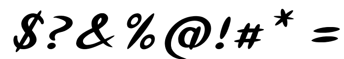 Stickup-BoldItalic Font OTHER CHARS