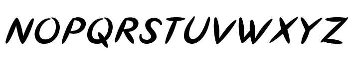 Stickup-BoldItalic Font UPPERCASE