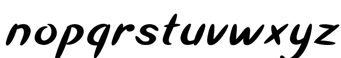 Stickup-BoldItalic Font LOWERCASE