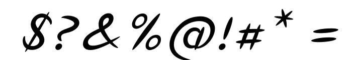 StickupItalic Font OTHER CHARS