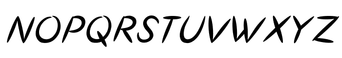 StickupItalic Font UPPERCASE