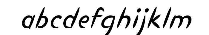 StickupItalic Font LOWERCASE
