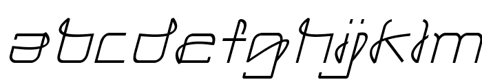 StippleItalic Font LOWERCASE