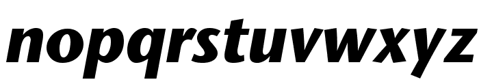StoneSansStd-BoldItalic Font LOWERCASE