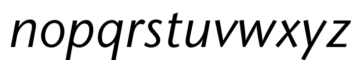 StoneSansStd-MediumItalic Font LOWERCASE