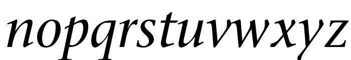 StoneSerifStd-MediumItalic Font LOWERCASE