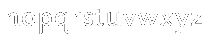 Strato Outline Font LOWERCASE