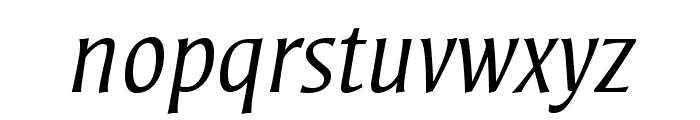 StrayhornMTStd-LightItalic Font LOWERCASE