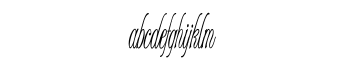 Stylique-ExtracondensedItalic Font LOWERCASE