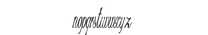 Stylique-ExtracondensedItalic Font LOWERCASE