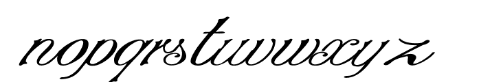 Stylique-ExtraexpandedItalic Font LOWERCASE