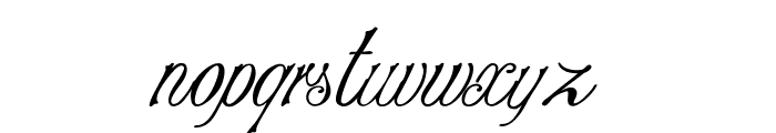 Stylique-Italic Font LOWERCASE