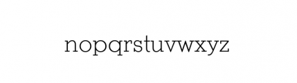 Stymie Light Font LOWERCASE