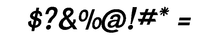 St. G. Schrift Regular Italic Font OTHER CHARS