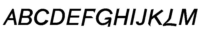 St. G. Schrift Regular Italic Font UPPERCASE
