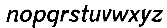 St. G. Schrift Regular Italic Font LOWERCASE