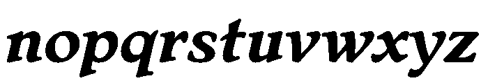 Stanhope Bold Italic Font LOWERCASE