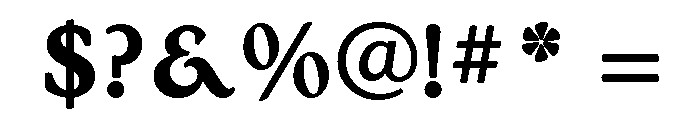 Stanhope Bold Font OTHER CHARS
