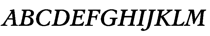 Stanhope Medium Italic Font UPPERCASE