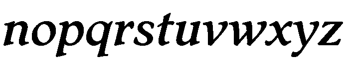 Stanhope Medium Italic Font LOWERCASE