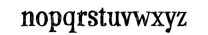 Stanyan Bold Font LOWERCASE
