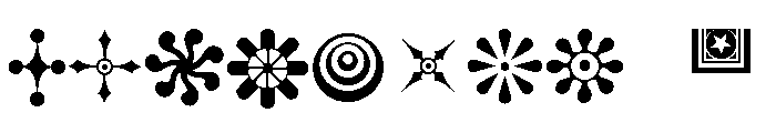 Star Ornaments Regular Font OTHER CHARS