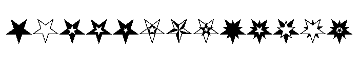 Star Ornaments Regular FONT