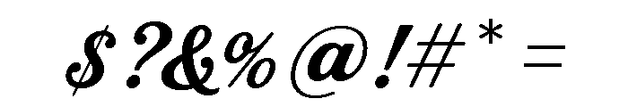 Stash Bold Font OTHER CHARS