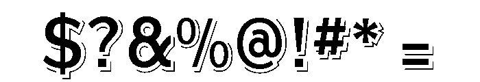 Steelplate Gothic Condensed Shaded Small Caps Font OTHER CHARS