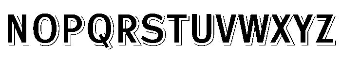 Steelplate Gothic Condensed Shaded Small Caps Font UPPERCASE