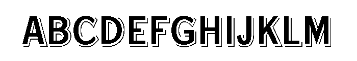 Steelplate Gothic Condensed Shaded Small Caps FONT